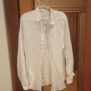 J. Crew White Casual Button Down Shirt